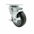 Service Caster Assure Parts 1904964RB 4'' Replacement Caster with Brake ASS-SCC-20S414-TPRB-TLB